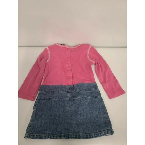 GUESS Jeans Toddler Baby Girls Dress Size 2T Pink - Picture 2 of 9